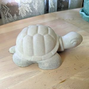 Handmade Cement Turtle Figure